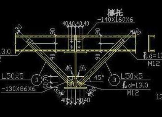  钢结构图纸中YC表示什么？详解隅撑的功能与应用