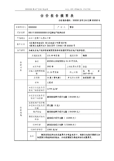 房屋评估报告怎么写?专业模板与撰写要点全解析